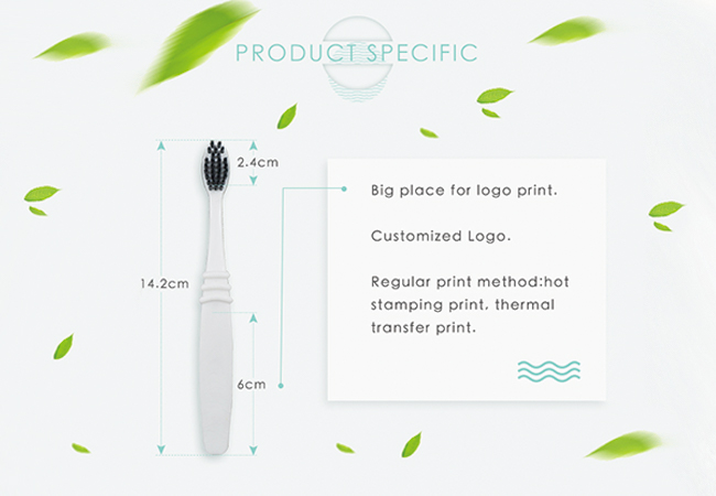 MS-Bio612 Natural Bpa-Free Biodegradable Toothbrushes